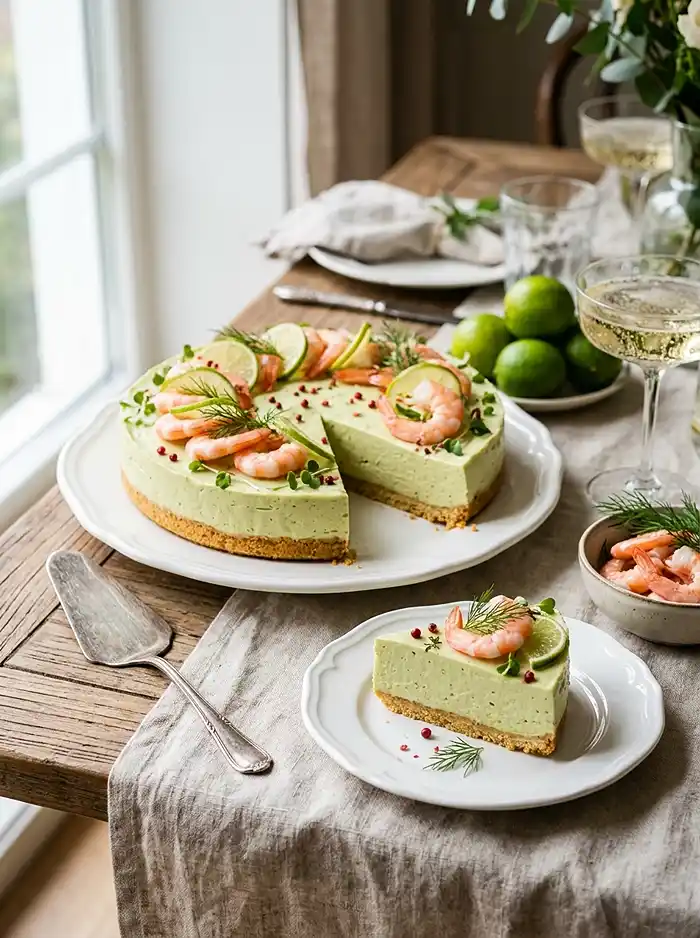 Cheesecake Salé Avocat Crevettes 5 Recette Cheesecake salé avocat crevettes