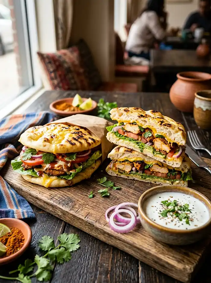 Recette Cheese naan poulet tandoori express