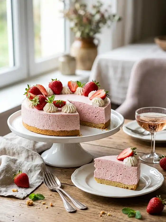 Gâteau Nuage aux Fraises 5 Recette Gâteau nuage aux fraises