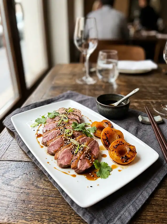 Tataki de Canard Miel Soja et Abricots 5 Recette Tataki de canard miel soja et abricots