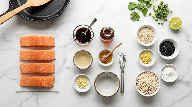 Tataki de saumon croustillant au sésame Ingrédients