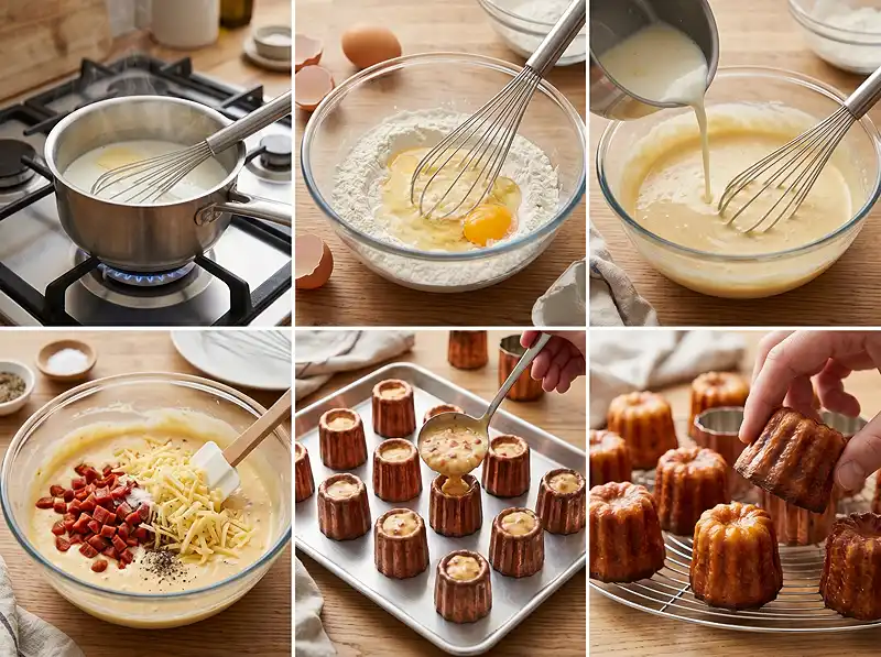 Cannelés Salés Chorizo Comté 4 Comment preparer Cannelés salés chorizo comté