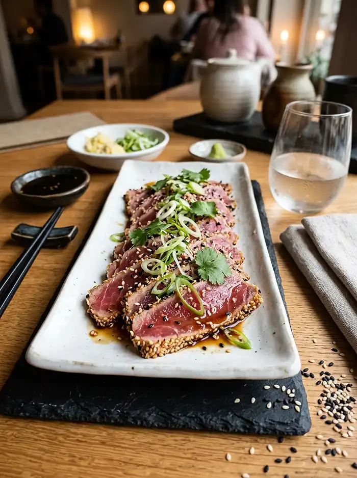 Recette Tataki de bœuf au sésame et soja