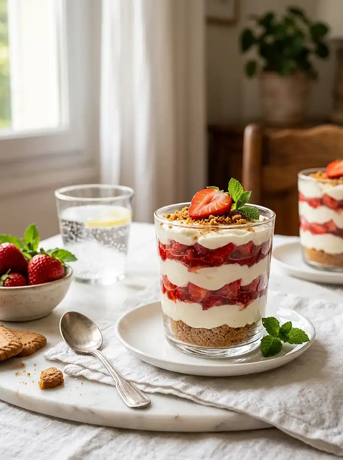 Verrine Fraise Mascarpone Spéculoos Sans Cuisson 5 Recette Verrine fraise mascarpone spéculoos sans cuisson