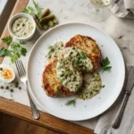 Steak de céleri-rave sauce gribiche