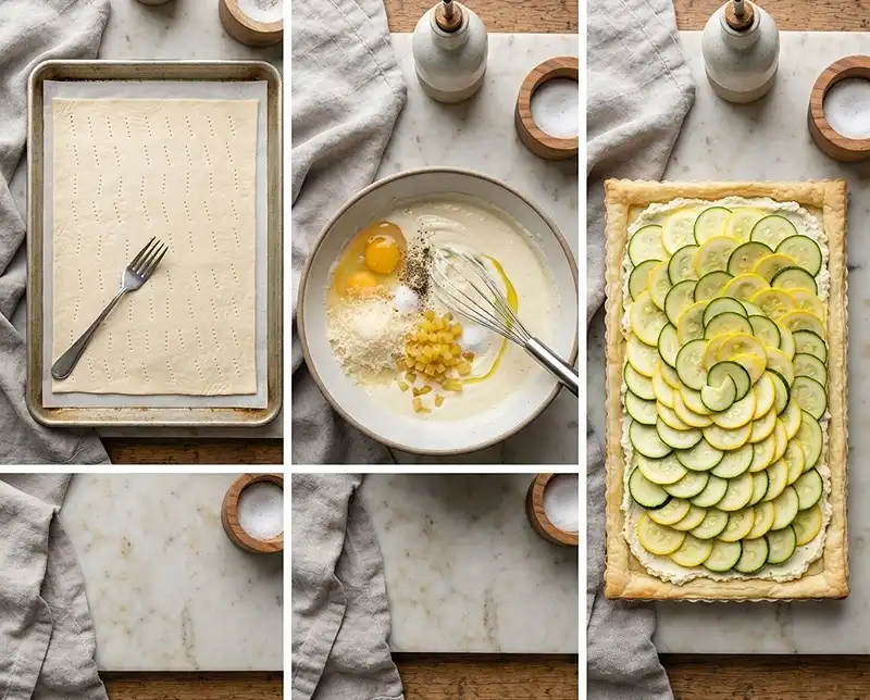 Tarte Fine Courgette Ricotta Citron Confit 4 Comment preparer Tarte fine courgette ricotta citron confit