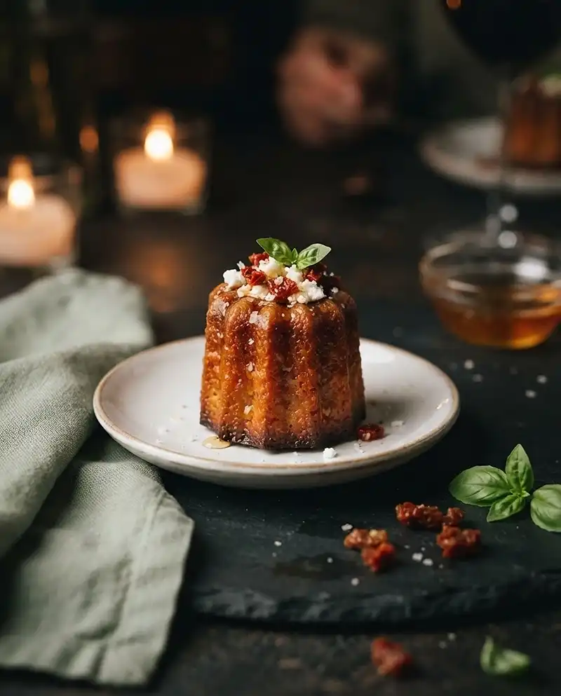 Cannelés salés chèvre miel tomates séchées 5 Recette Cannelés salés chèvre miel tomates séchées