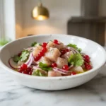 Ceviche de maquereau aux groseilles