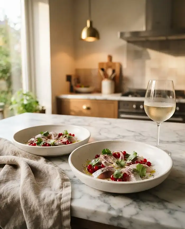 Recette Ceviche de maquereau aux groseilles