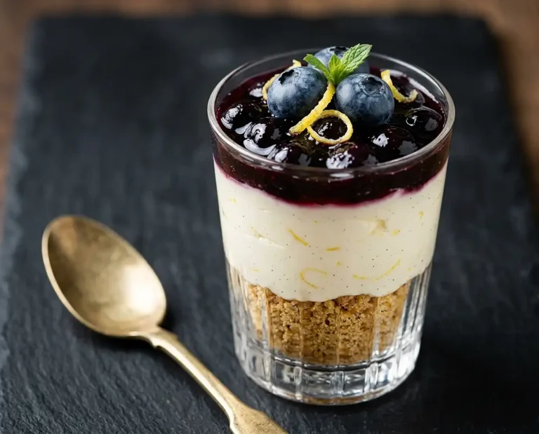 Verrine Mascarpone Myrtilles Citron Sans Cuisson