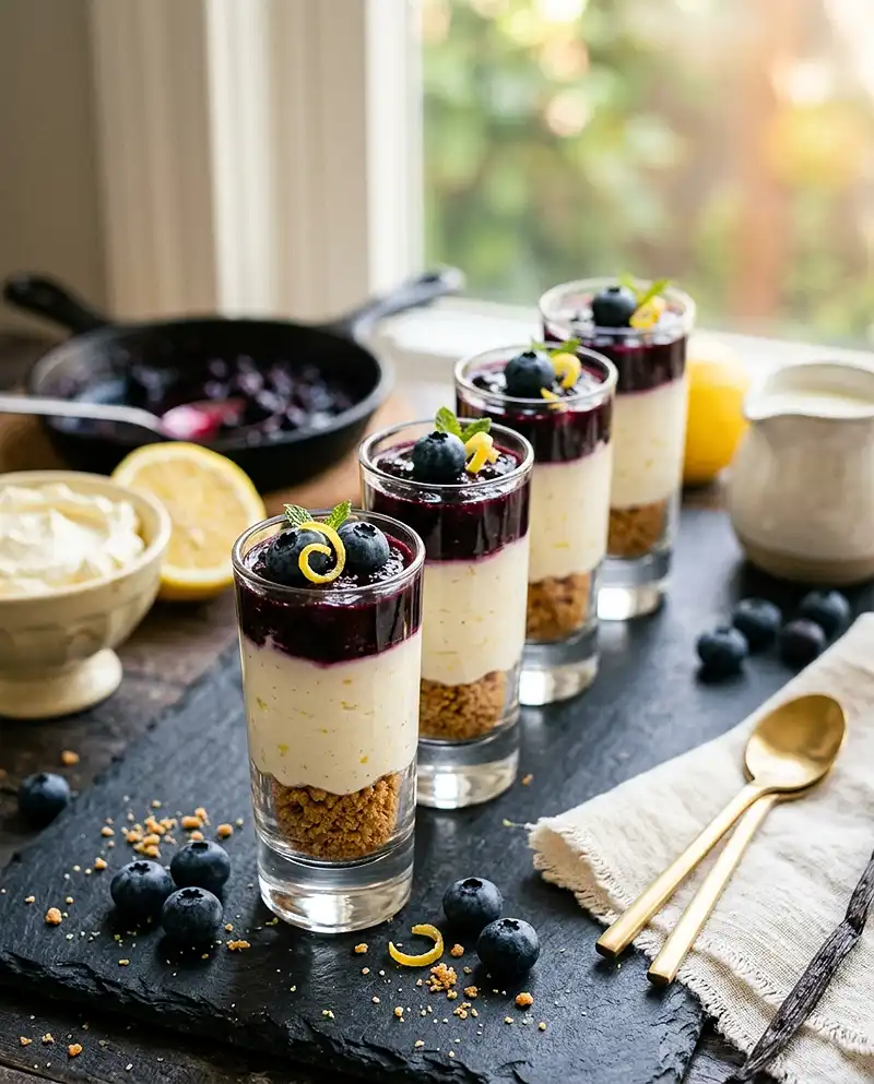 Verrine Mascarpone Myrtilles Citron Sans Cuisson 5 Verrine Mascarpone Myrtilles Citron