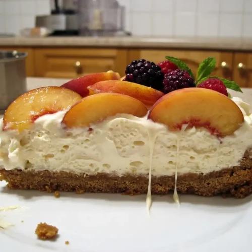 Gâteau Sans Cuisson Pêche Mascarpone 2 Gâteau sans cuisson pêche mascarpone